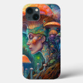 Coques Case-Mate iPhone Lady Et Champignons Surreal Imaginaire Art (Verso)