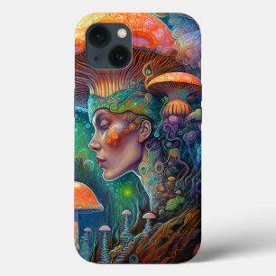 Case-Mate iPhone Case Lady Et Champignons Surreal Imaginaire Art