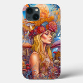Coques Case-Mate iPhone Lady Et Champignons Surreal Imaginaire Art (Verso)