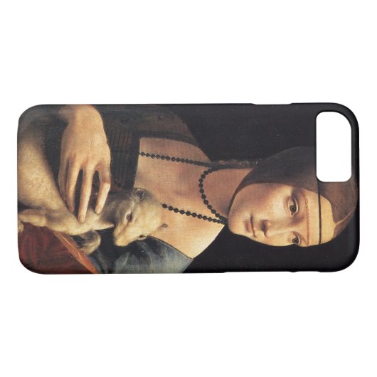Coques Case-Mate iPhone Lady et Ermine (Dos (Horizontal))