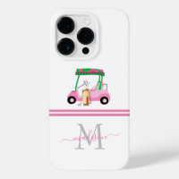 Lady Golfer Nom personnalisé du monogramme
