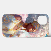 Coques Case-Mate iPhone Lady In Surreal World Art Africain Américain (Verso (horizontal))