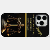 Coques Case-Mate iPhone Lady Justice Avec Scales Art (Verso (horizontal))