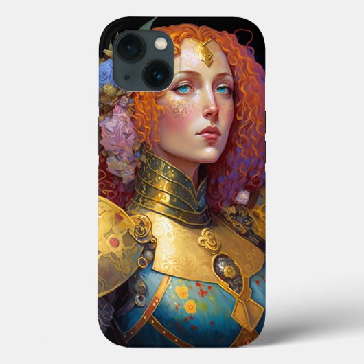 Coques Case-Mate iPhone Lady Knight Warrior Armor Imaginaire Art (Verso)