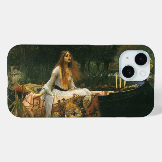 Coques Case-Mate iPhone Lady Shalott On Boat par John William Waterhouse (Verso (horizontal))