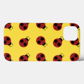 Coques Case-Mate iPhone Ladybug 60s rétro cool rouge jaune (Verso (horizontal))
