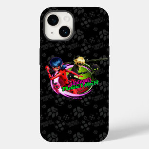 Coque Pour iPhone 14 Ladybug & Cat Noir   Ensemble plus fort