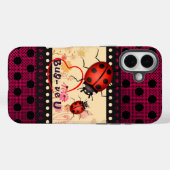 Coques Case-Mate iPhone Ladybug Dots (Verso (horizontal))