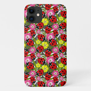 Case-Mate iPhone Case Ladybug et fleurs Nature Imprimer