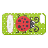 Coques Case-Mate iPhone Ladybug filles nom vert rouge (Dos (Horizontal))