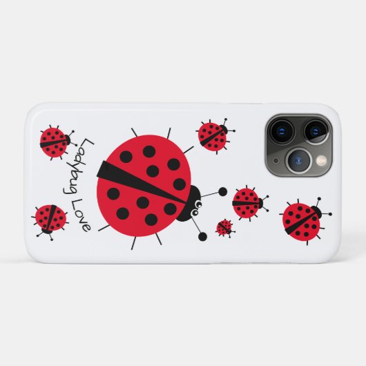 Coques Case-Mate iPhone Ladybug Love Girl Fun Joli dessin (Dos (Horizontal))