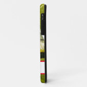 Coques Case-Mate iPhone Ladybug sur la feuille avec nom (Dos/Gauche)