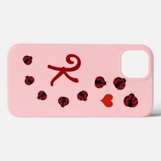 Coques Case-Mate iPhone Ladybugs personnalisable (Verso (horizontal))