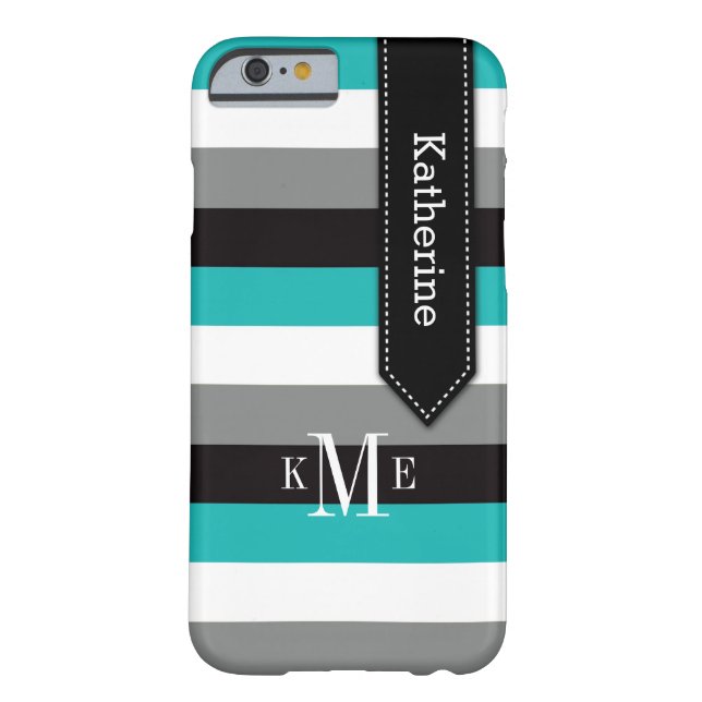 Coques Case-Mate iPhone l'affaire | de l'iPhone 6 barre | Teal, gris, noir (Dos)