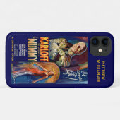 Coques Case-Mate iPhone L'affiche du film d'horreur "Mummy Classic Karloff (Dos (Horizontal))