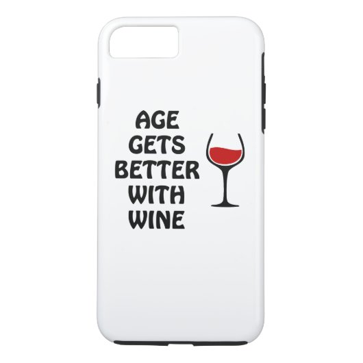 Coques Case-Mate iPhone L'Âge S'Améliore Avec Le Vin (Dos)