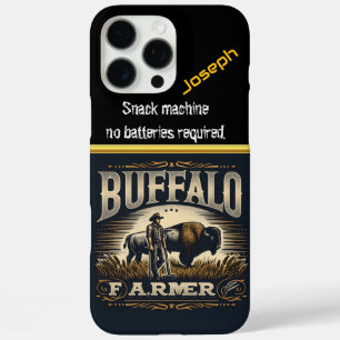 Coques iPhone 16 Pro Max L'agriculteur de Buffalo est fier des champs dorés