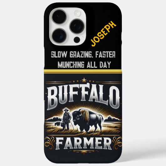 Coques Case-Mate iPhone L'agriculteur s'occupe de son bison (Verso)