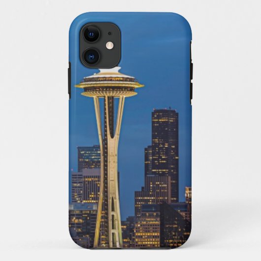 Coques Case-Mate iPhone L'aiguille de l'espace et Seattle du centre (Dos)