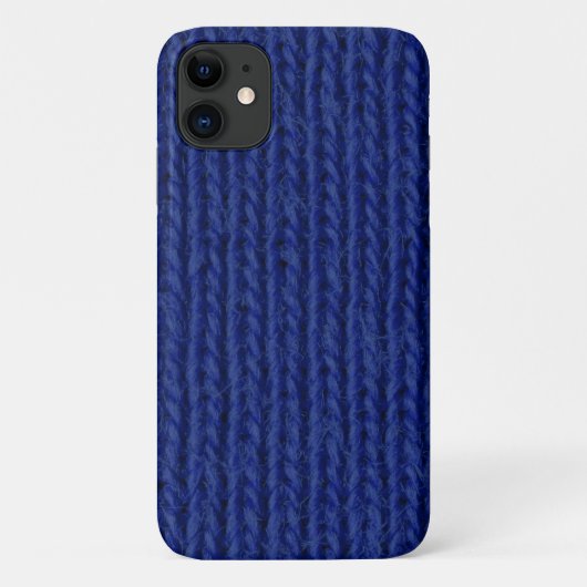 Coques Case-Mate iPhone Laine bleue tricotée près (Dos)