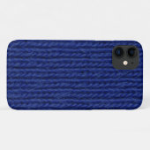 Coques Case-Mate iPhone Laine bleue tricotée près (Dos (Horizontal))