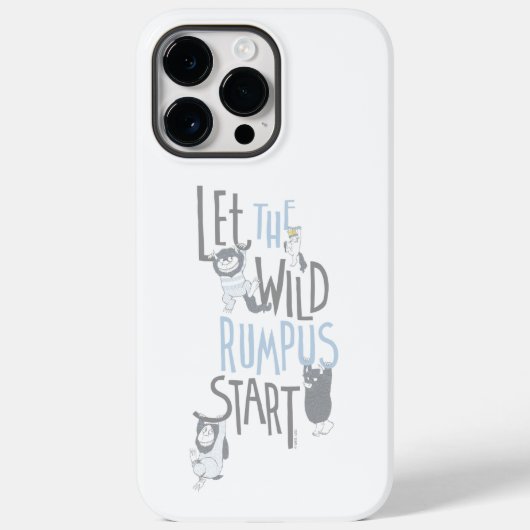 Coques Case-Mate iPhone Laisser le Rumpus sauvage commencer - Bleu (Verso)