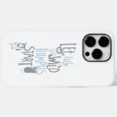 Coques Case-Mate iPhone Laisser le Rumpus sauvage commencer - Bleu (Verso (horizontal))