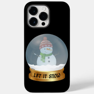 Coque Pour Pour iPhone 14 Pro Max LAISSER NEIGE drôle bonhomme de neige dans le glob