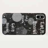 Coques Case-Mate iPhone Laisser neiger sur un Arrière - plan neigeux (Dos (Horizontal))