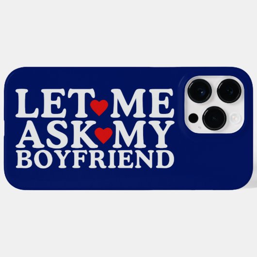 Coques Case-Mate iPhone Laissez-moi demander à mon ami ami Saint Valentin (Verso (horizontal))