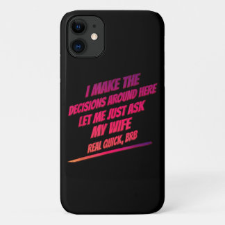 Case-Mate iPhone Case Laissez-moi juste demander à ma femme - Mari drôle