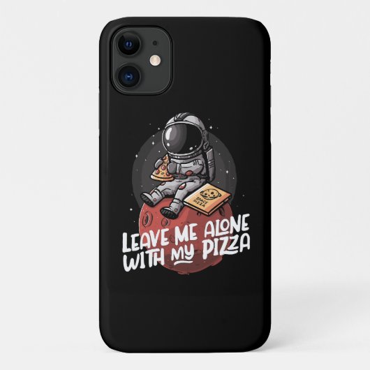 Coques Case-Mate iPhone Laissez-moi seul avec ma pizza (Dos)
