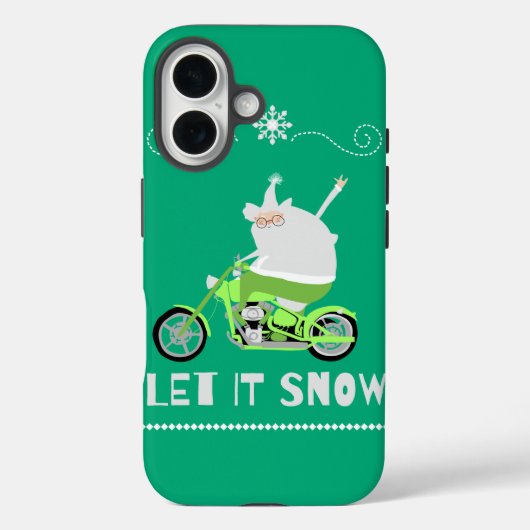Coques Case-Mate iPhone laissez neige verte (Verso)