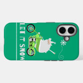Coques Case-Mate iPhone laissez neige verte (Verso (horizontal))