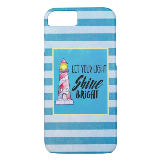 Coques Case-Mate iPhone Laissez votre lumière briller la typographie du ph (Dos)