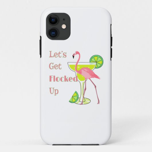 Coques Case-Mate iPhone Laissons le Flamant rose s'empiler (Dos)
