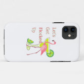 Coques Case-Mate iPhone Laissons le Flamant rose s'empiler (Dos (Horizontal))