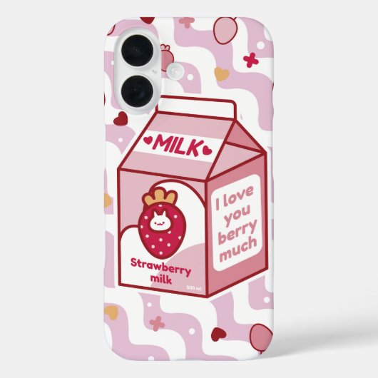 Coques Case-Mate iPhone Lait de fraise mûre Berry (Verso)