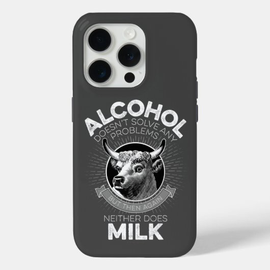 Coques Case-Mate iPhone L'alcool contre le lait (Verso)