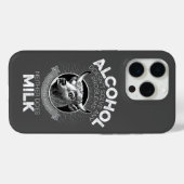 Coques Case-Mate iPhone L'alcool contre le lait (Verso (horizontal))