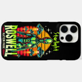 Coques Case-Mate iPhone L'Alien de Roswell Encounter Park attend ! (Verso (horizontal))