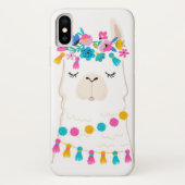 Coques Case-Mate iPhone Lama floral mignon (Dos)