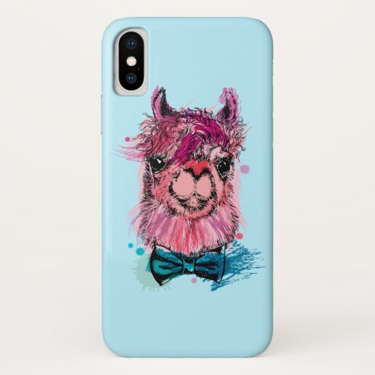 Coques Case-Mate iPhone Lama rose mignon (Dos)
