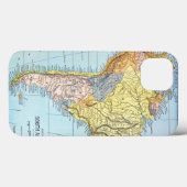 Coques Case-Mate iPhone L'AMÉRIQUE DU SUD : CARTE, c1890 (Verso (horizontal))