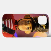 Coques Case-Mate iPhone L'ami soldat jouet classique de Noël de SlipperyJo (Verso (horizontal))