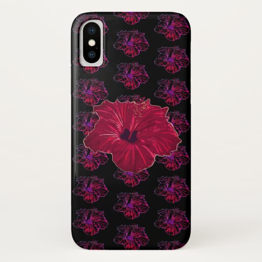 Coques Case-Mate iPhone L'amour des Hibiscus (Dos)