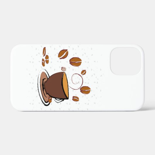 Coques Case-Mate iPhone L'amour du café (Verso (horizontal))