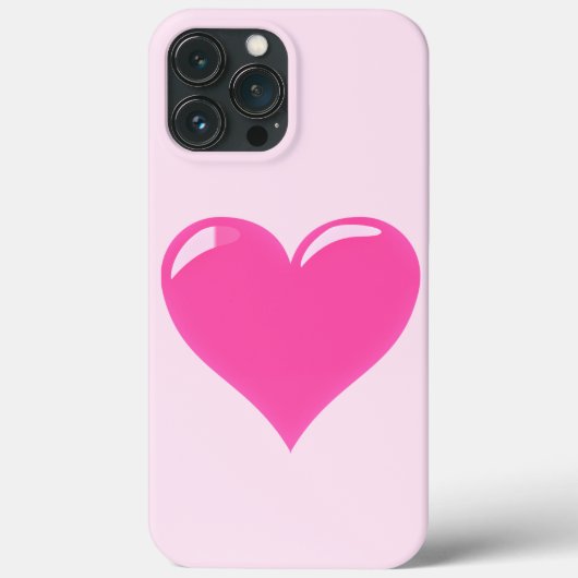 Coques Case-Mate iPhone L'amour du coeur rose (Verso)
