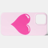 Coques Case-Mate iPhone L'amour du coeur rose (Verso (horizontal))