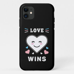 Case-Mate iPhone Case L'amour du visage du coeur gagne la fierté transge